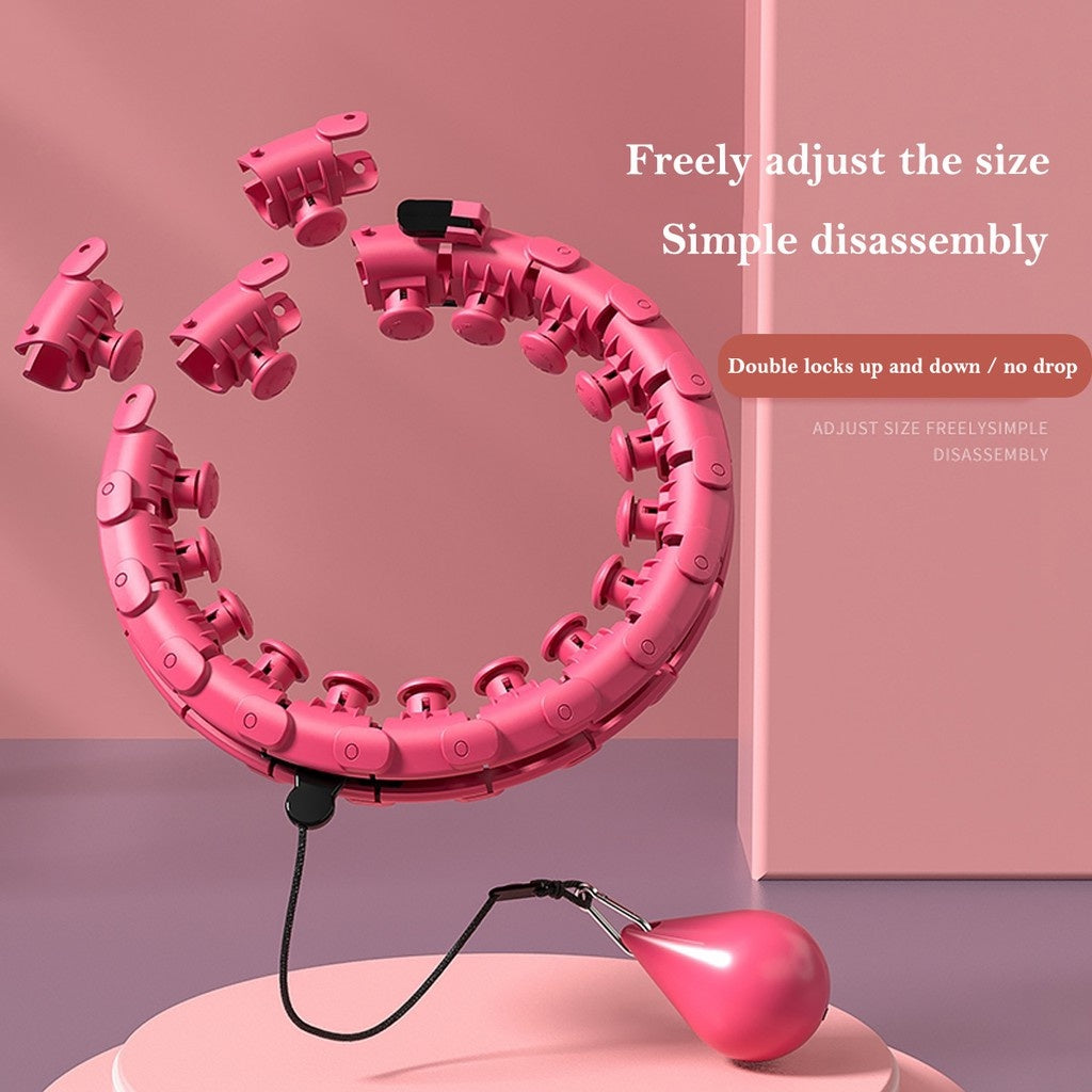 adjustable-Home  Smart Weighted  Hula  Hoop-24 knots (waist <132CM)  christmas