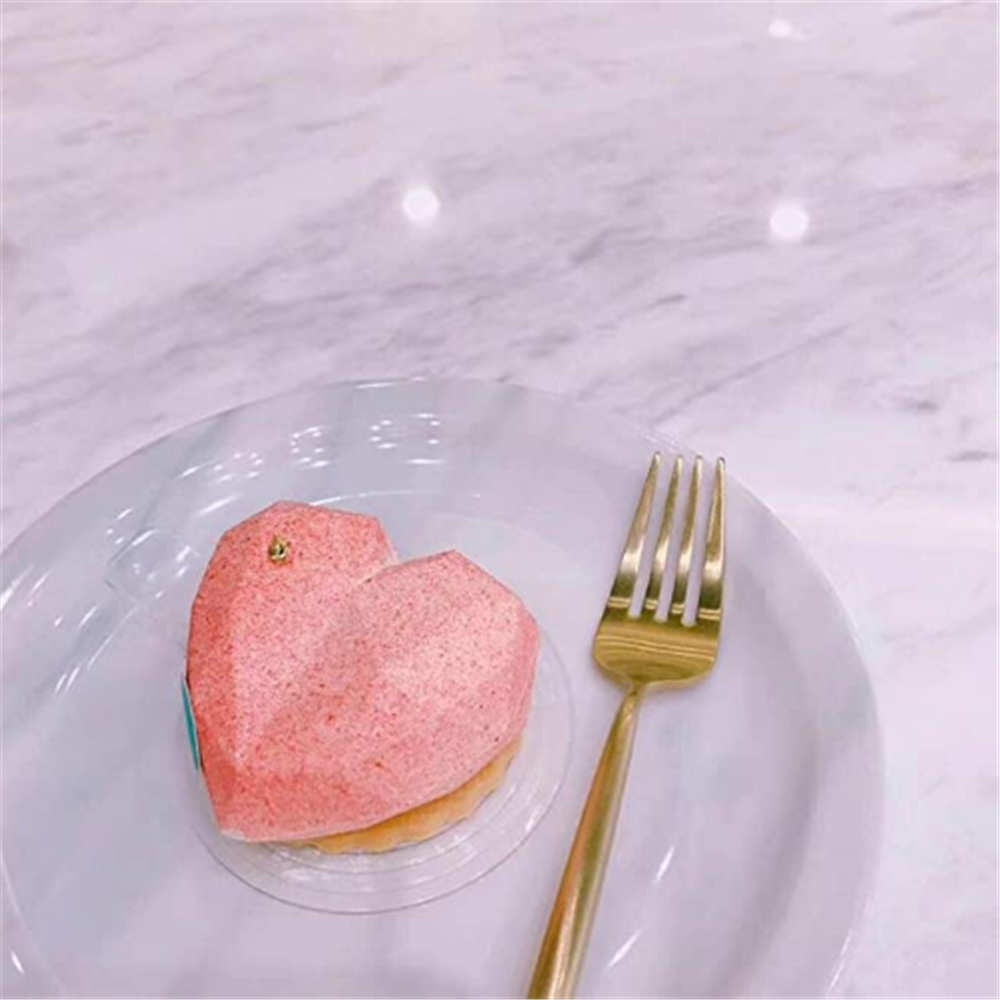 Silicone Cake Mold 6 Cavity Diamond Love Heart Shape Baking Mold christmas