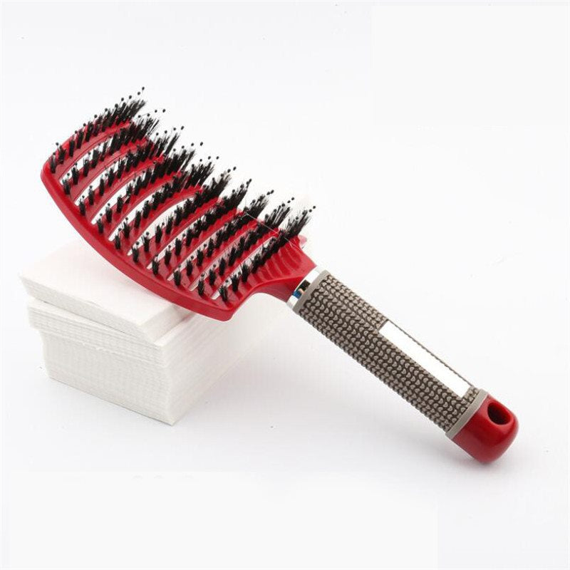 Bristles Massage Hair Comb Professional Straight and Curly Hair-styling Hair Brush