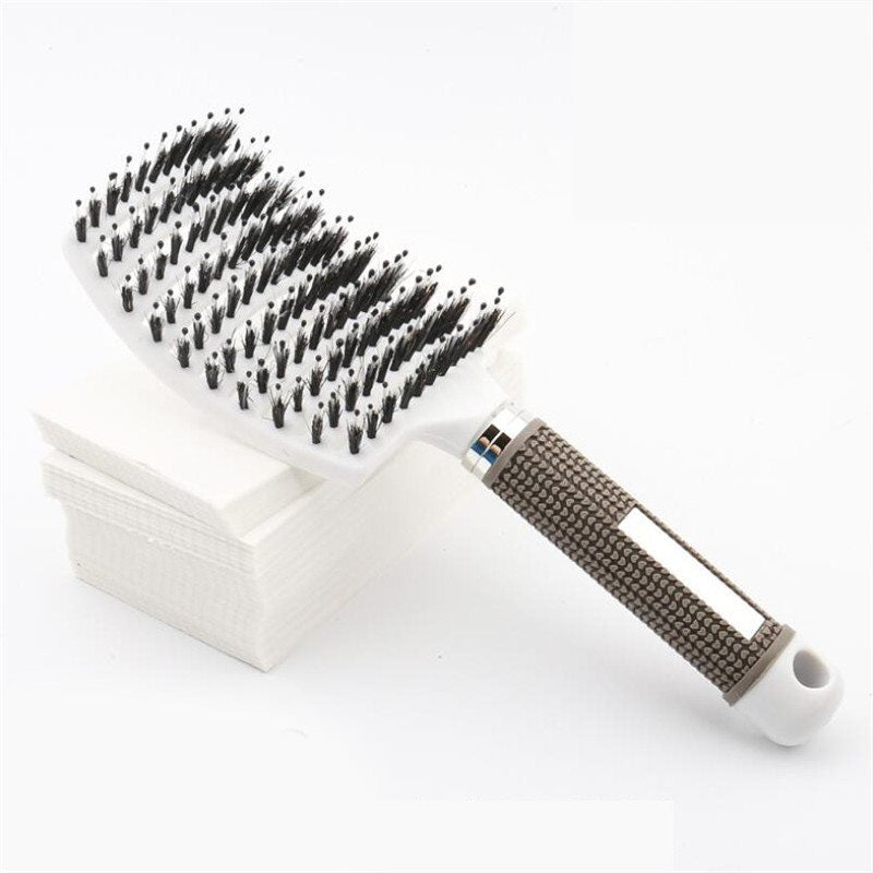 Bristles Massage Hair Comb Professional Straight and Curly Hair-styling Hair Brush