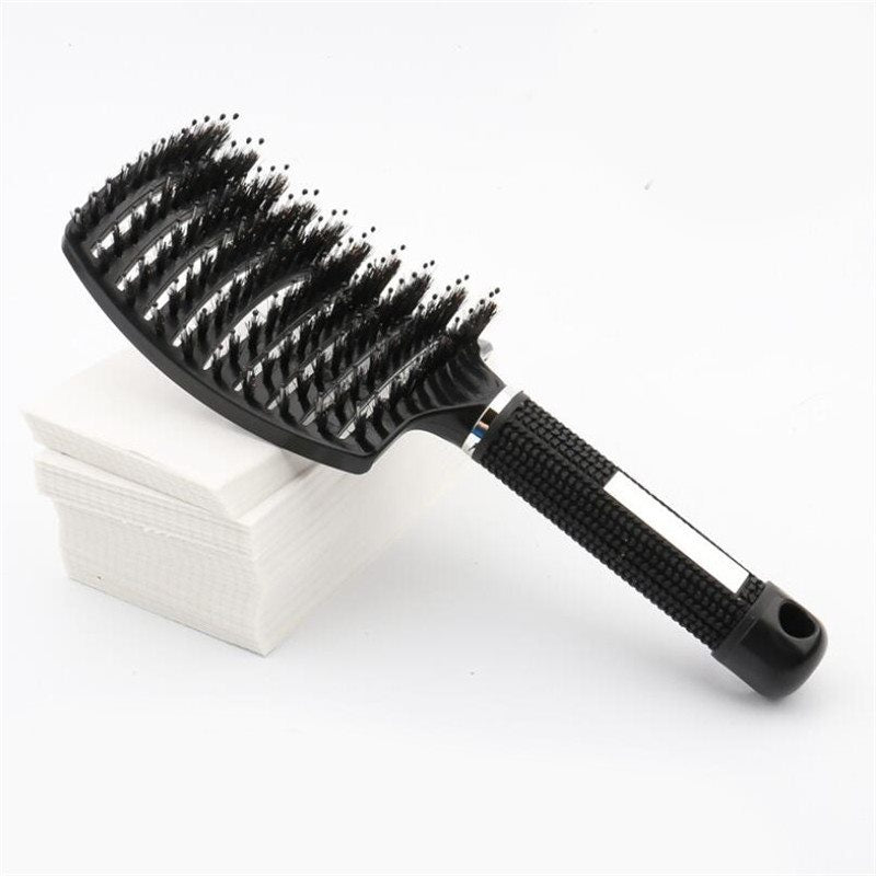 Bristles Massage Hair Comb Professional Straight and Curly Hair-styling Hair Brush