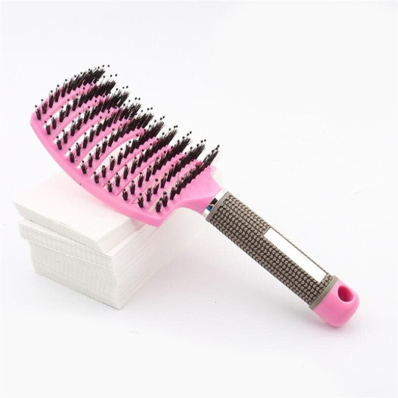 Bristles Massage Hair Comb Professional Straight and Curly Hair-styling Hair Brush