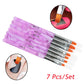 7 Pcs/set Nail Art Brush Pen Nail Polish Painting Brushes Phototherapy Pen Set Nail Art Accessories