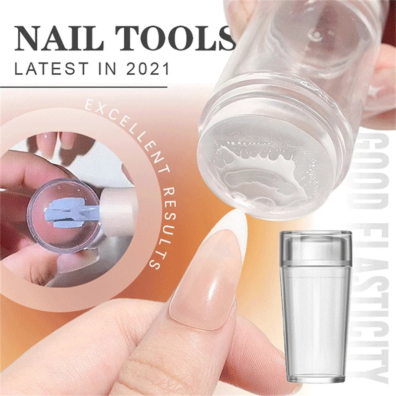 Copy of Nail Print Template Silicone DIY Nail Polishing Stamper Nail Salon Stamping