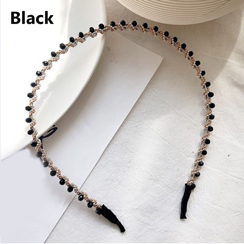 1 Pcs Women Crystal Headband Fashion Rhinestone Non-slip Hair Hoop Headband Hair Accessories