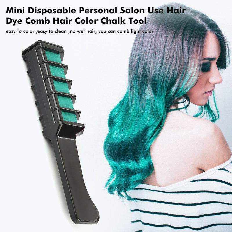 Disposable Temporary Dye Stick Mini Hair Dye Comb Make Up Hair Dye Brush