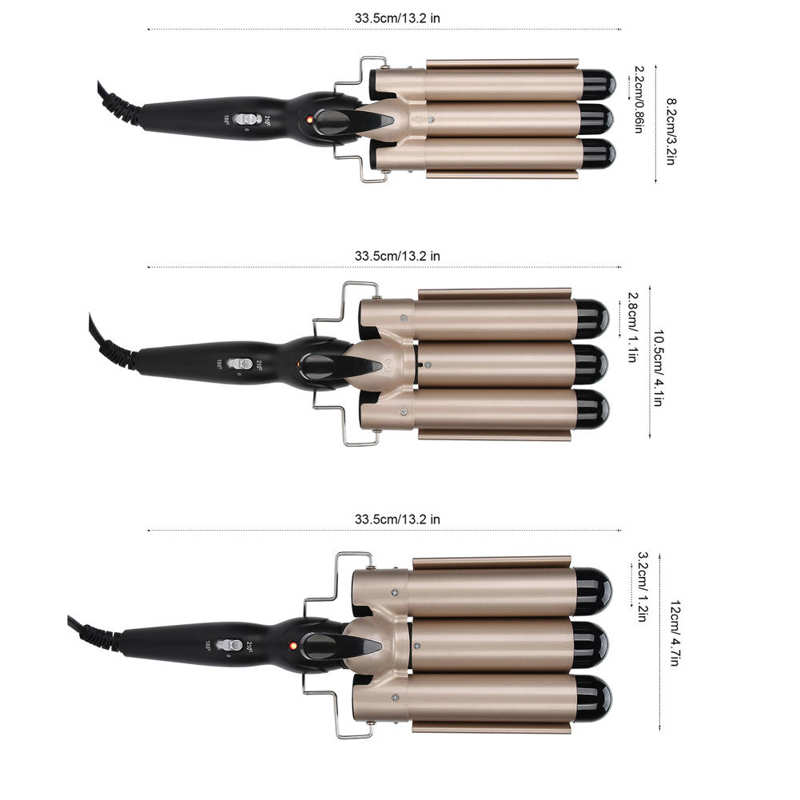 Electric Curling irons Professional Hair Care & Styling Tools Ceramic Triple Barrel