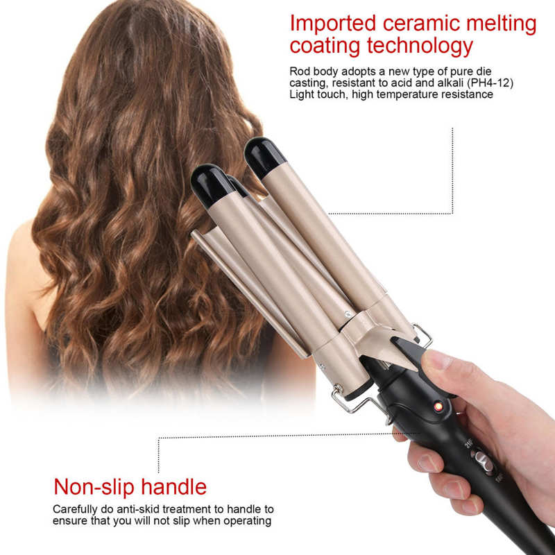 Electric Curling irons Professional Hair Care & Styling Tools Ceramic Triple Barrel