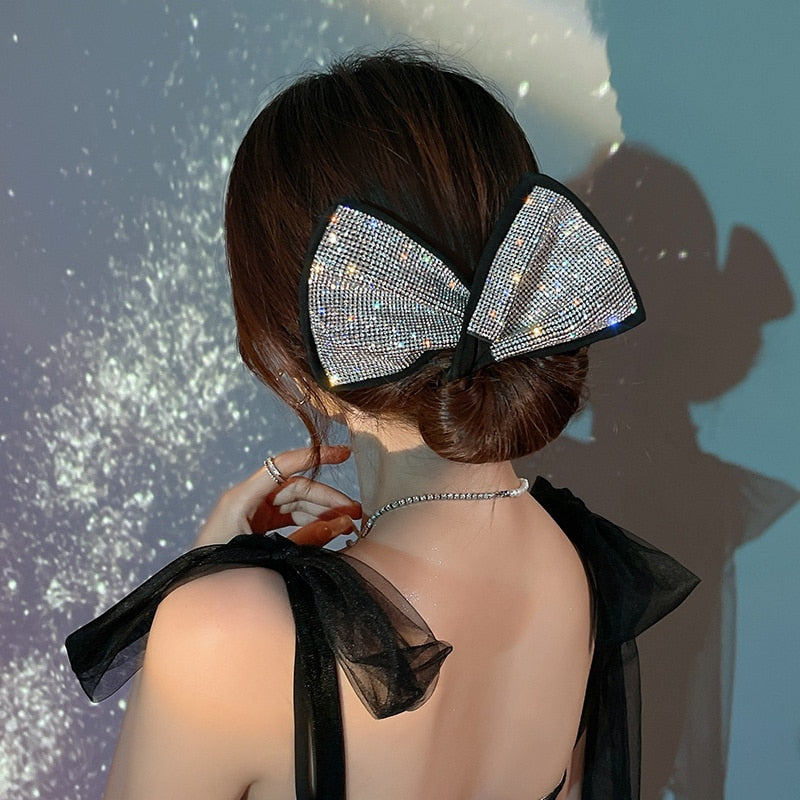 Knotted Metal Wire Rhinestone Hairbands for Women Headwear