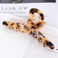 Leopard Print Hair Claws Geometric Hair Clamp Grab Hair Clips for Women