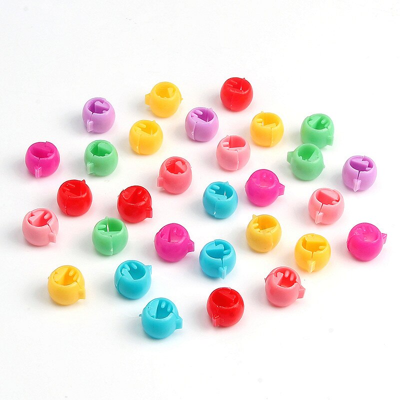 Mini Cute Candy Color Small Hair Clips Flower Doudou Plastic Hairpins