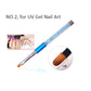 Nail Art Brush Pen Rhinestone Diamond Metal Nail Brushes With Cap