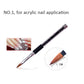 Nail Art Brush Pen Rhinestone Diamond Metal Nail Brushes With Cap