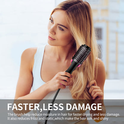 One Step Hair Dryer Electric Hot Air Brush Multifunctional Negative Dryer brush Hair Straightener Curler