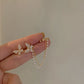 Elegant Cute Rhinestone Butterfly Stud Earrings For Women