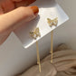Elegant Cute Rhinestone Butterfly Stud Earrings For Women