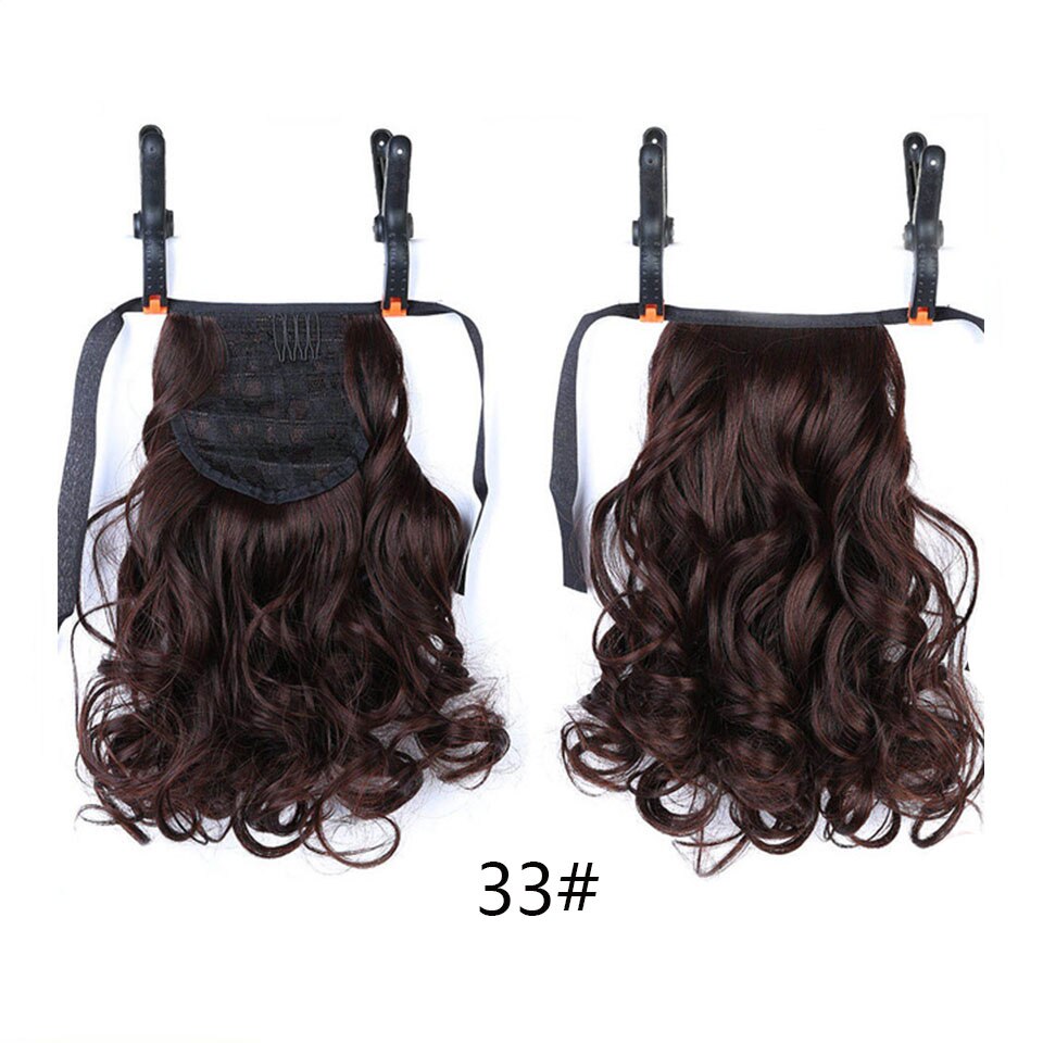 7 colors women short curl pony hair heat resistant synthetic drawstring hair extensions ponytail