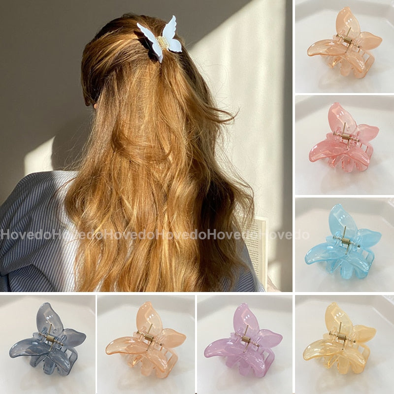 Mini Butterfly Hair Claw for Women Girls