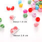 Mini Cute Candy Color Small Hair Clips Flower Doudou Plastic Hairpins