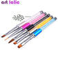 Nail Art Brush Pen Rhinestone Diamond Metal Nail Brushes With Cap