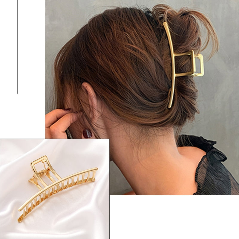 Pearl Hair Claw Clips for Women Big Size