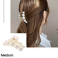 Pearl Hair Claw Clips for Women Big Size