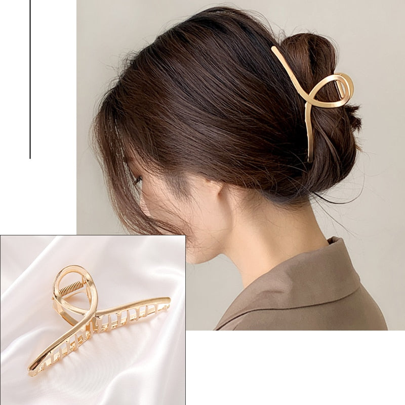 Pearl Hair Claw Clips for Women Big Size