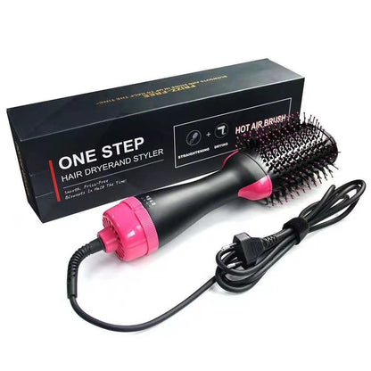 One Step Hair Dryer Electric Hot Air Brush Multifunctional Negative Dryer brush Hair Straightener Curler