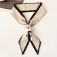 Satin Ribbon Hair Bands Retro Square Scarf Women Small Neck Scarfs Headwear