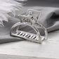 Women Girls  Metal Hair Crab Moon Shape Hair Claw Clip Large Size