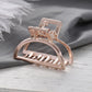 Women Girls  Metal Hair Crab Moon Shape Hair Claw Clip Large Size