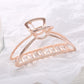 Women Girls  Metal Hair Crab Moon Shape Hair Claw Clip Large Size