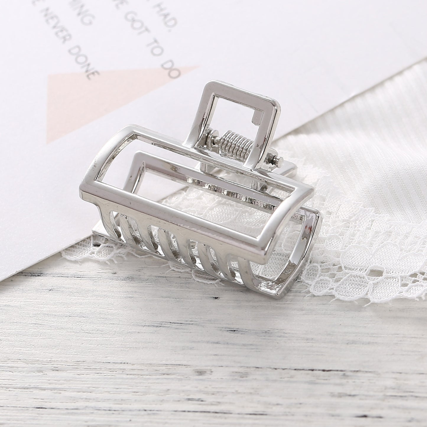 Women Girls  Metal Hair Crab Moon Shape Hair Claw Clip Large Size