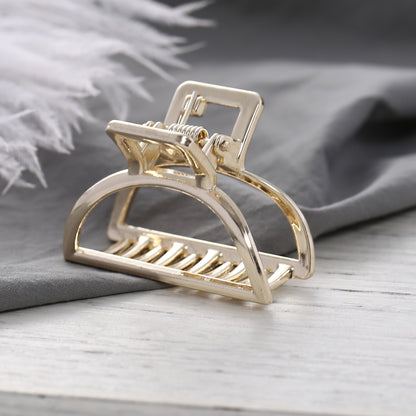 Women Girls  Metal Hair Crab Moon Shape Hair Claw Clip Large Size
