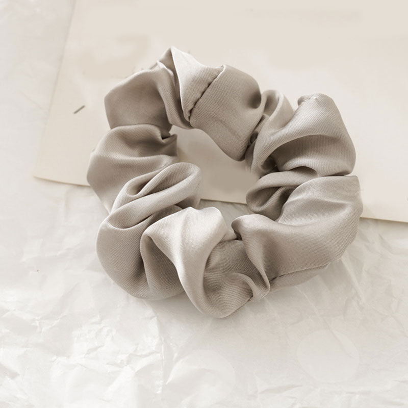Women Silk Scrunchie Elastic Handmade Multicolor Hair Band Ponytail Holder