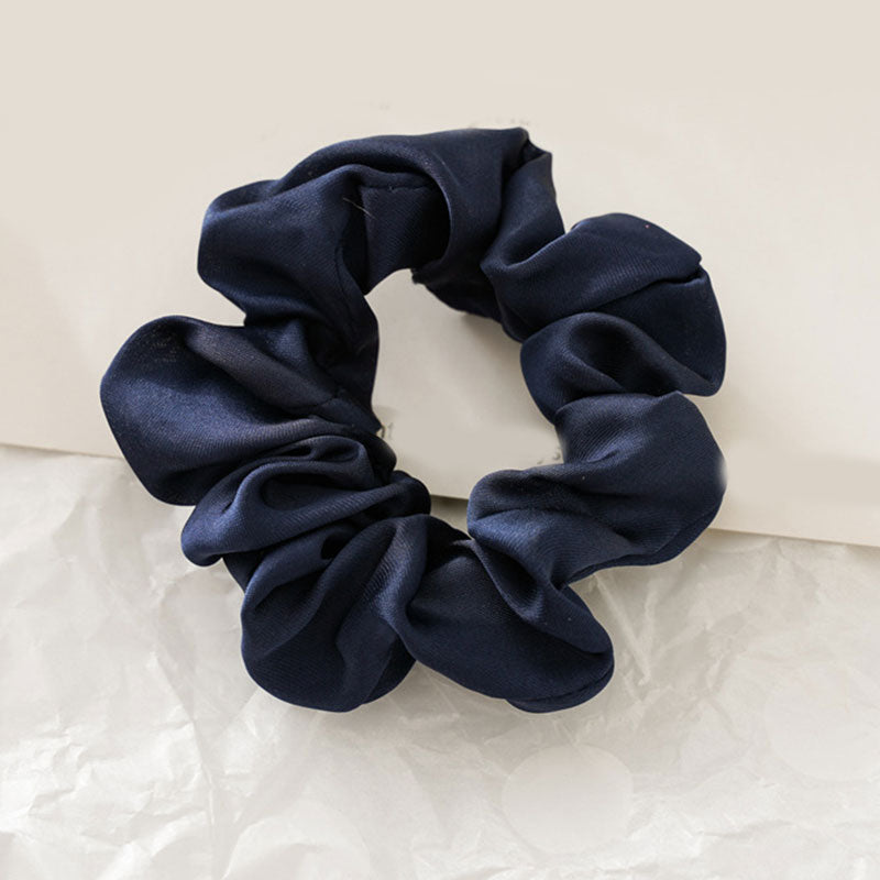 Women Silk Scrunchie Elastic Handmade Multicolor Hair Band Ponytail Holder