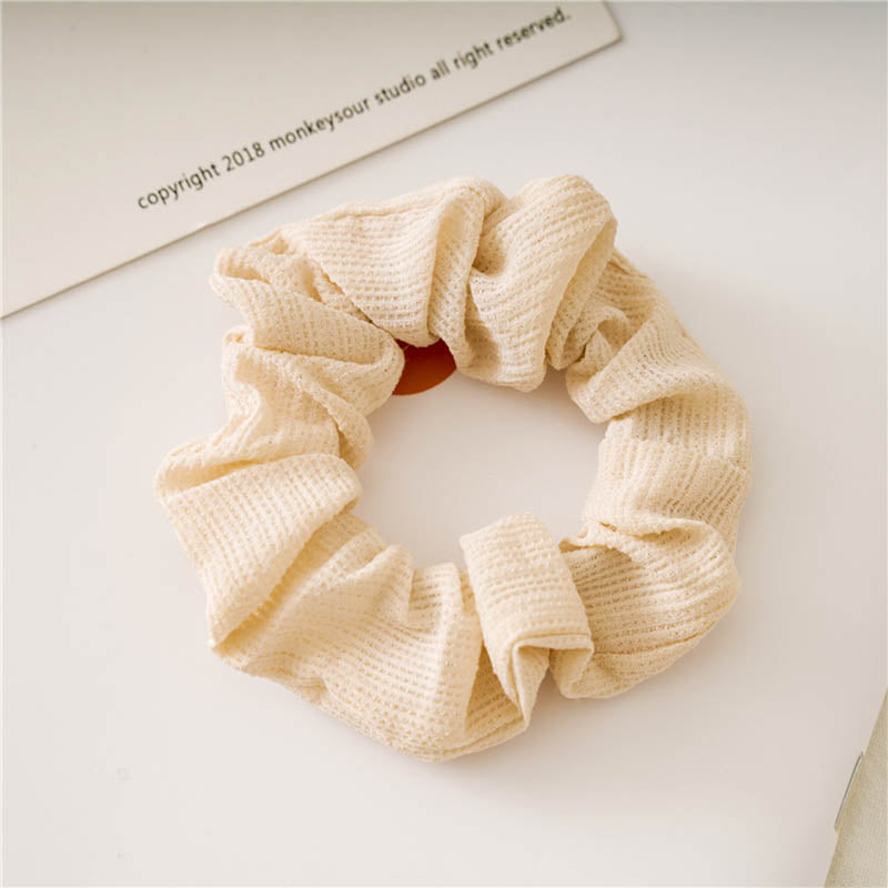 Women Silk Scrunchie Elastic Handmade Multicolor Hair Band Ponytail Holder