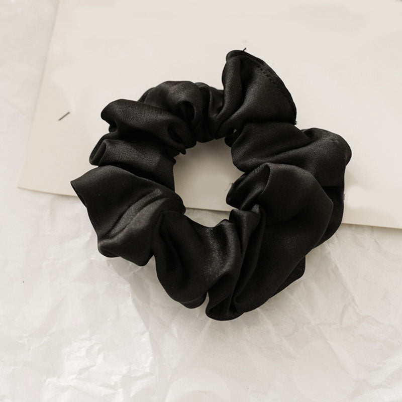 Women Silk Scrunchie Elastic Handmade Multicolor Hair Band Ponytail Holder