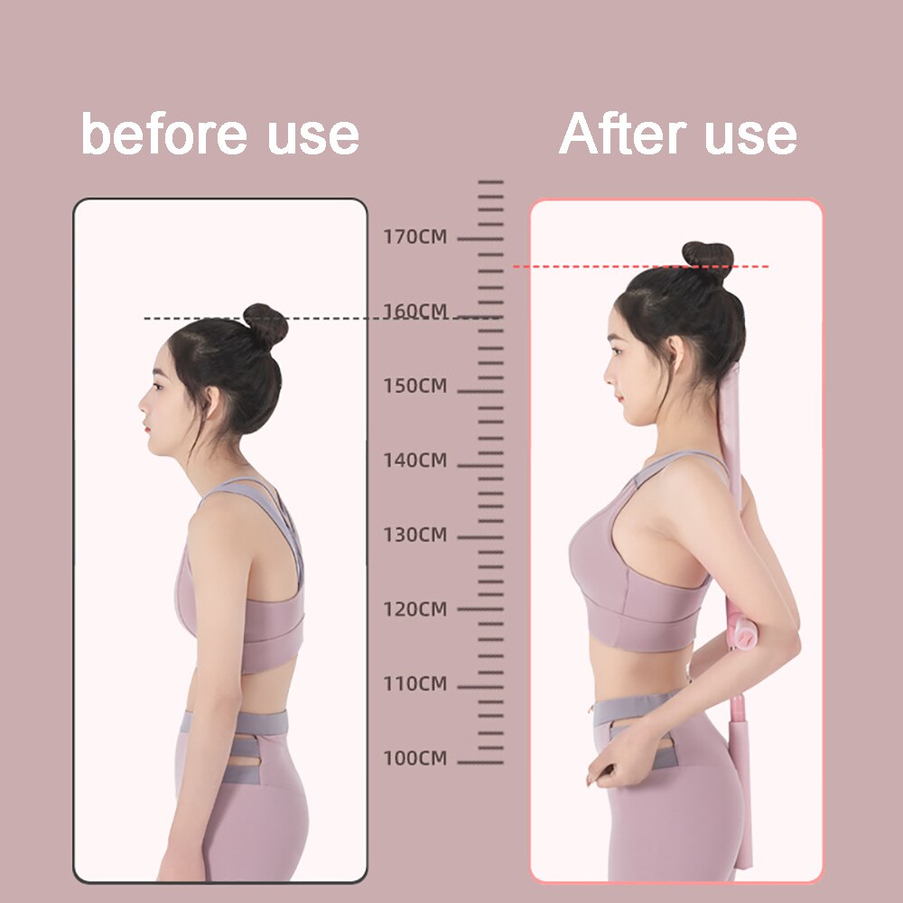 Yoga pose correction stick