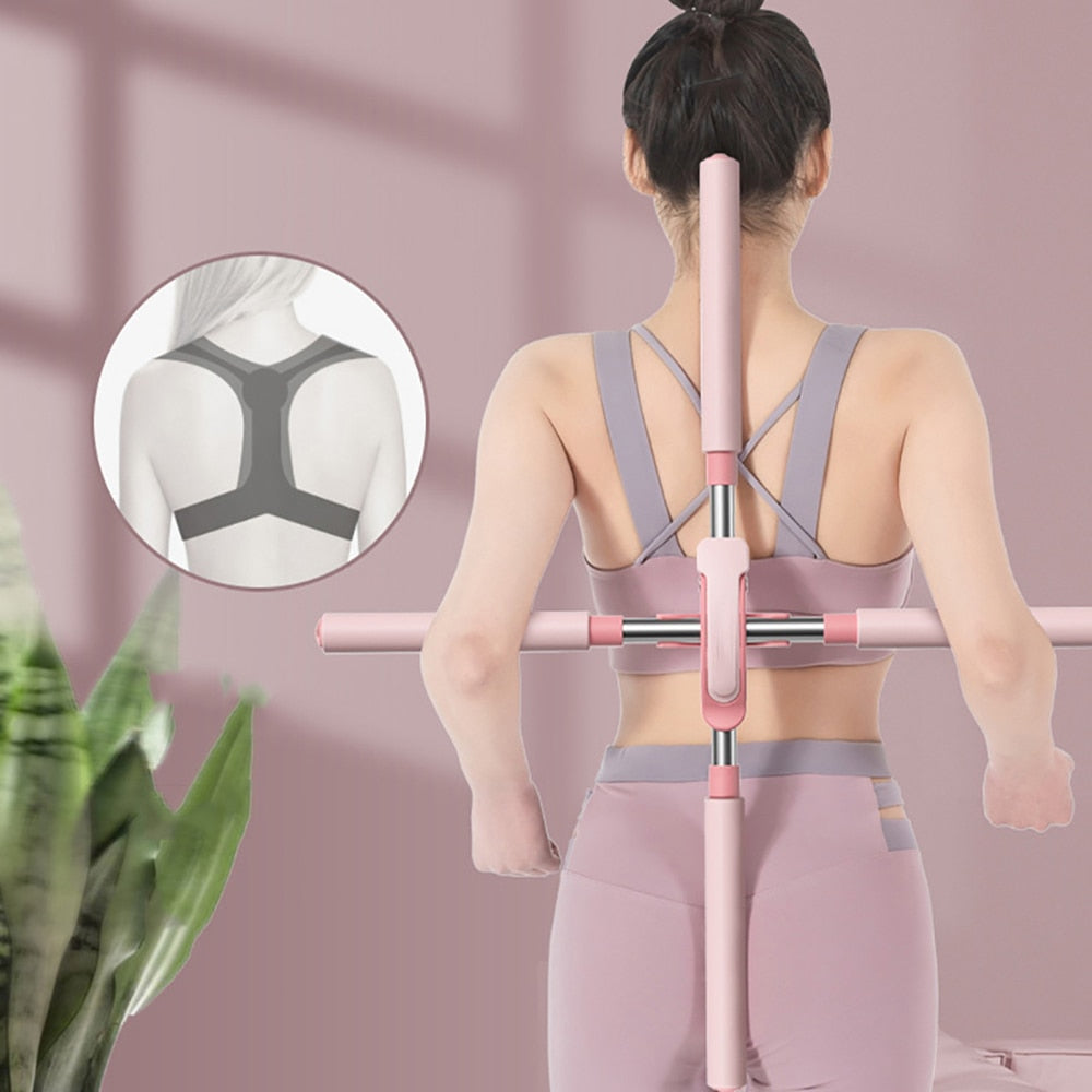 Yoga pose correction stick